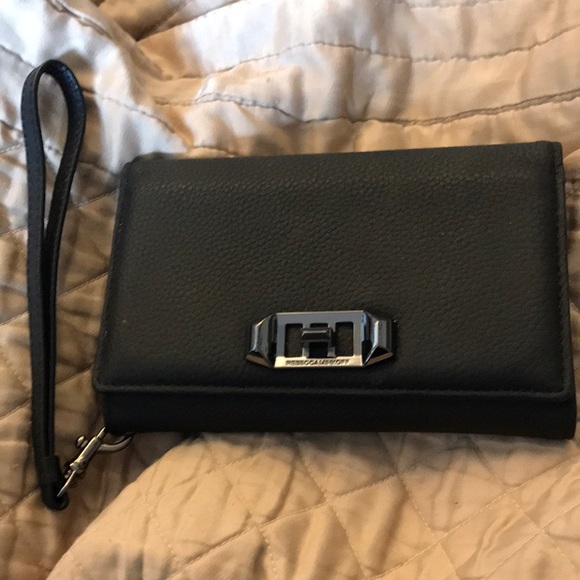 Rebecca Minkoff wristlet phone case card holder.